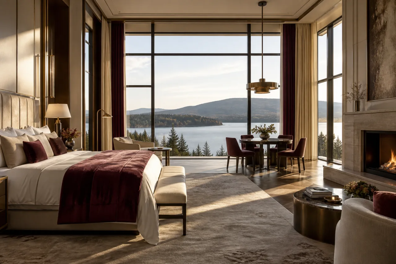 The Lacverin Suite with panoramic lake view